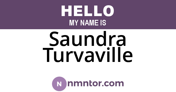 Saundra Turvaville
