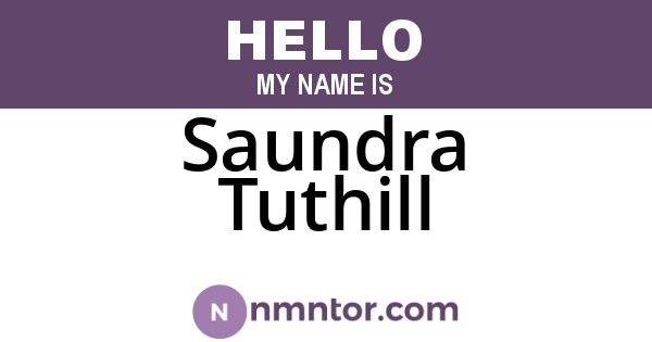 Saundra Tuthill