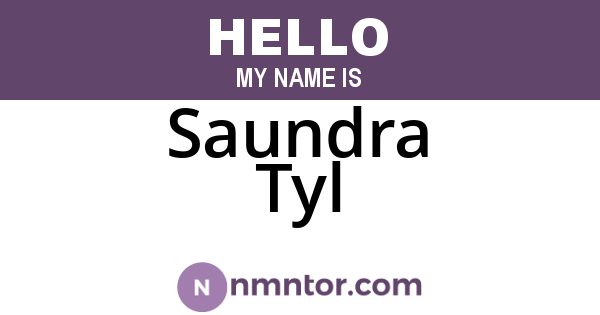 Saundra Tyl