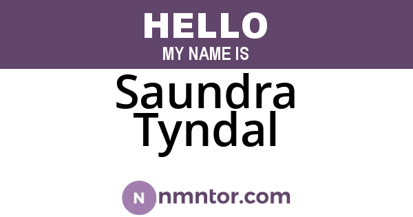 Saundra Tyndal