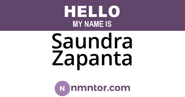Saundra Zapanta
