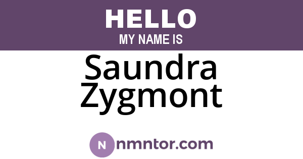 Saundra Zygmont