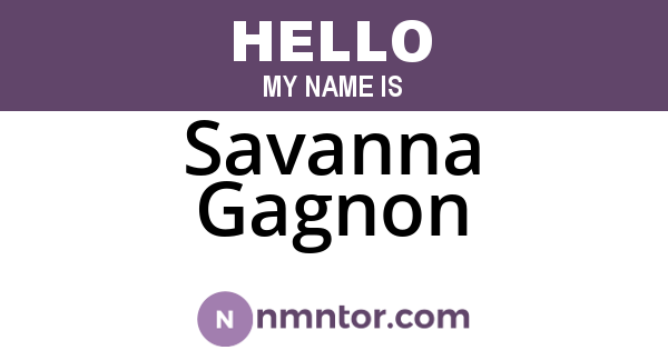 Savanna Gagnon