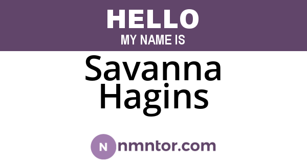 Savanna Hagins