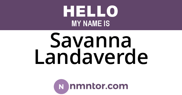 Savanna Landaverde