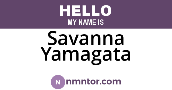Savanna Yamagata