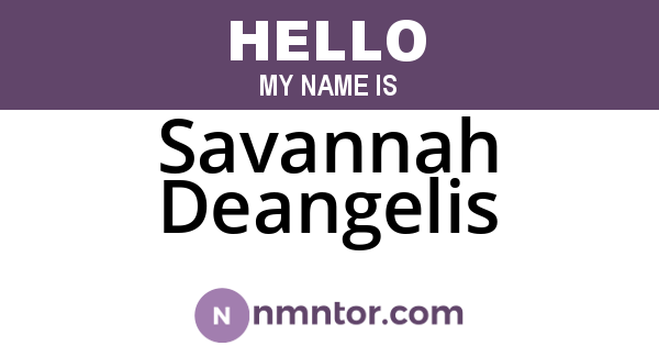 Savannah Deangelis