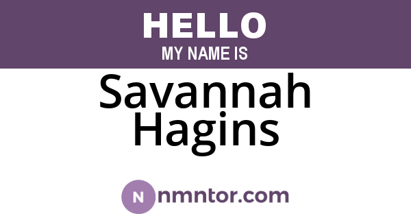 Savannah Hagins