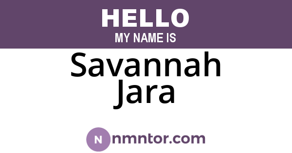Savannah Jara