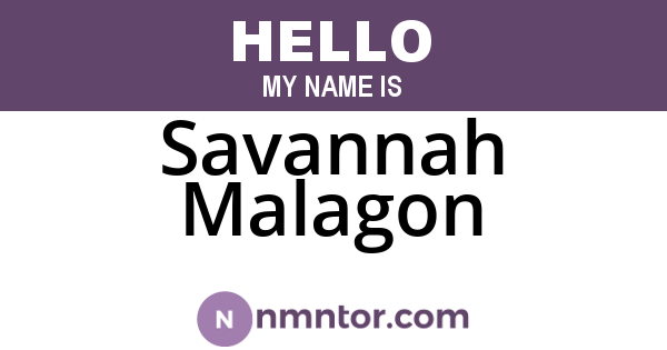 Savannah Malagon