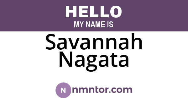Savannah Nagata