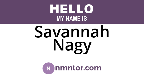 Savannah Nagy