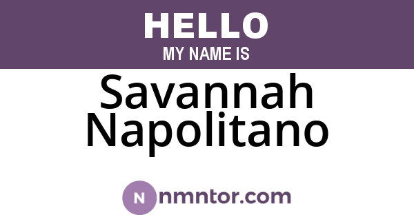 Savannah Napolitano