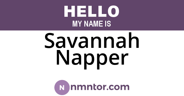 Savannah Napper