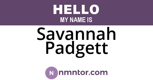 Savannah Padgett