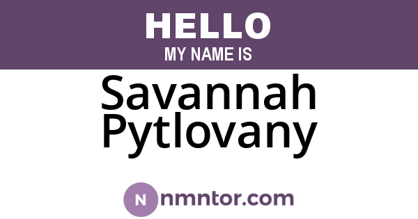 Savannah Pytlovany