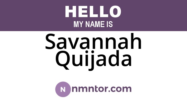 Savannah Quijada