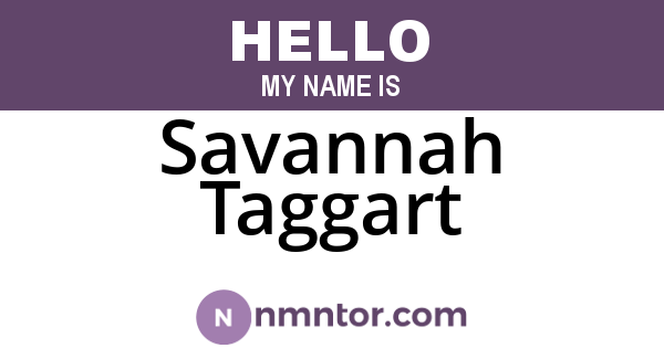 Savannah Taggart