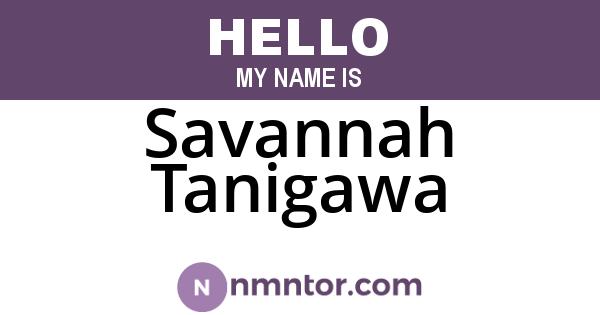 Savannah Tanigawa