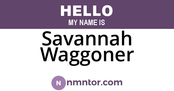 Savannah Waggoner