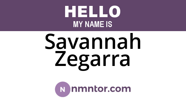 Savannah Zegarra