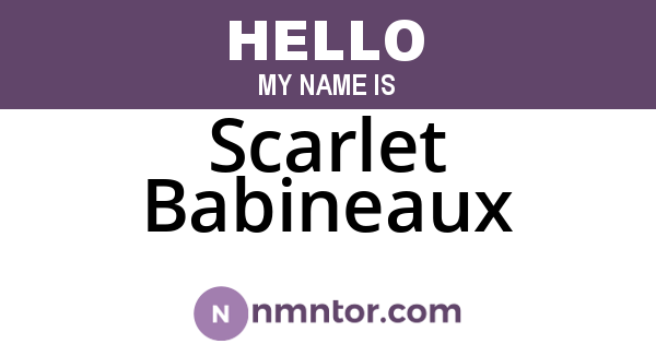 Scarlet Babineaux