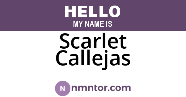 Scarlet Callejas