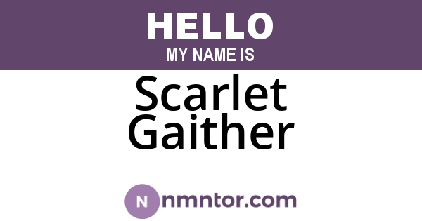Scarlet Gaither