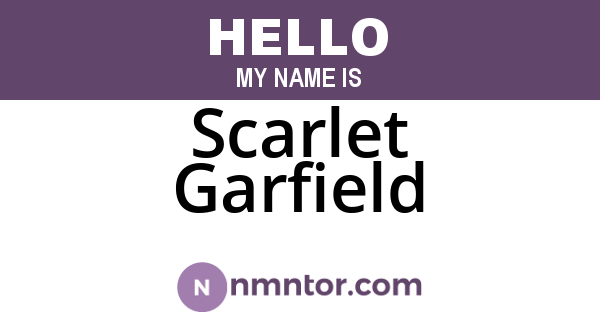 Scarlet Garfield