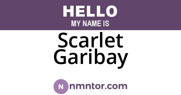 Scarlet Garibay