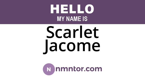 Scarlet Jacome