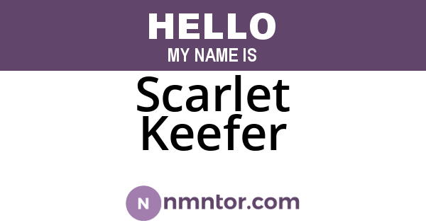 Scarlet Keefer
