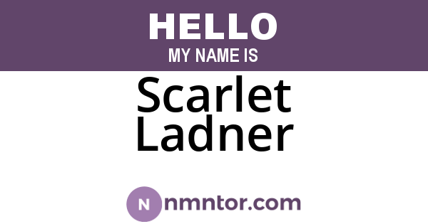 Scarlet Ladner