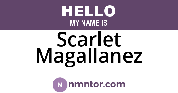 Scarlet Magallanez