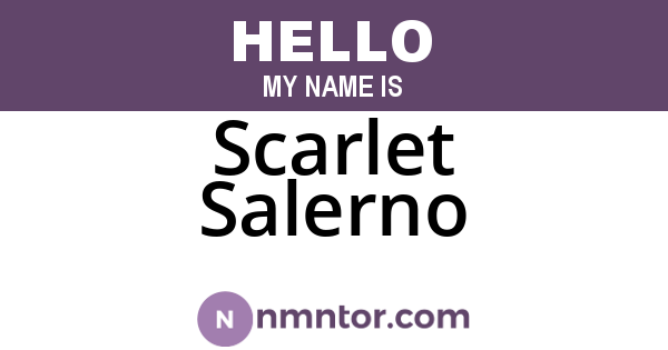 Scarlet Salerno