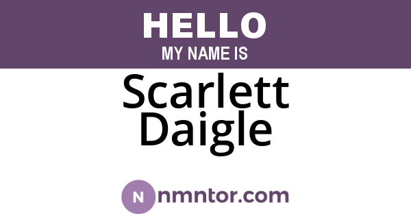 Scarlett Daigle
