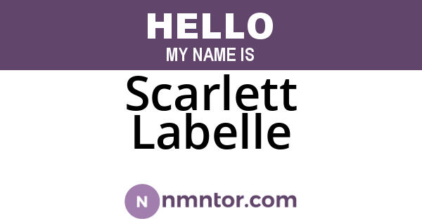 Scarlett Labelle
