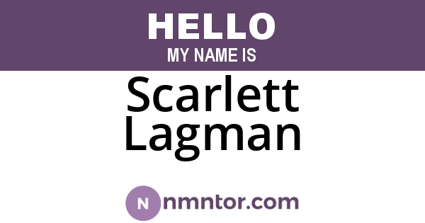 Scarlett Lagman