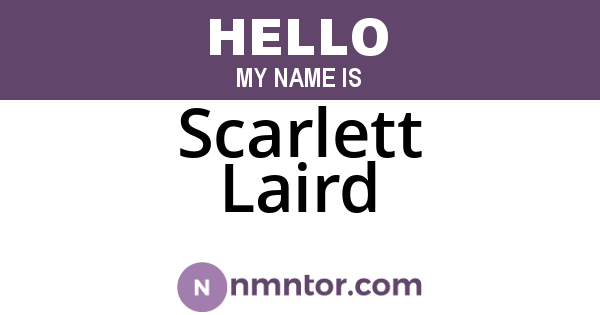 Scarlett Laird