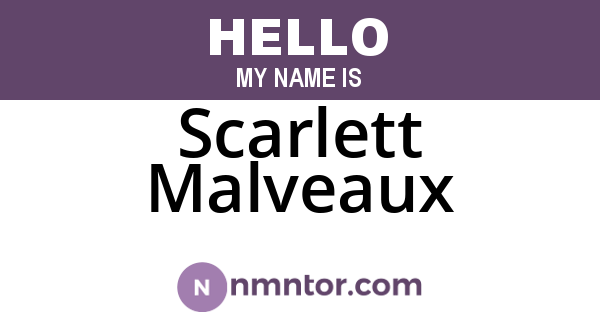 Scarlett Malveaux