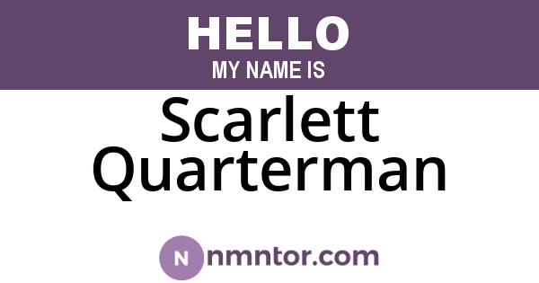 Scarlett Quarterman