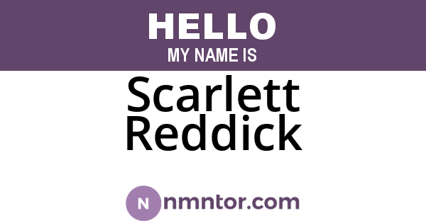 Scarlett Reddick
