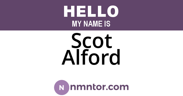 Scot Alford