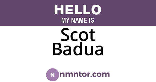 Scot Badua