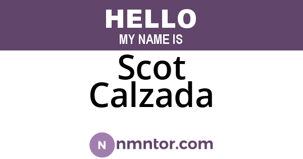 Scot Calzada