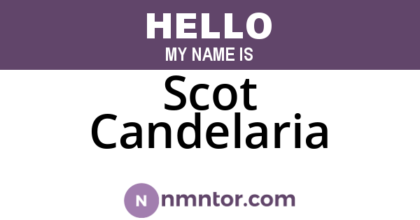 Scot Candelaria