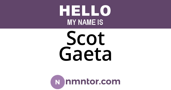 Scot Gaeta