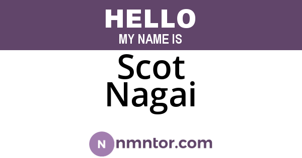 Scot Nagai