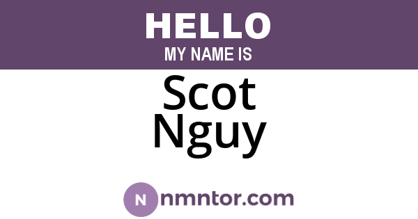 Scot Nguy