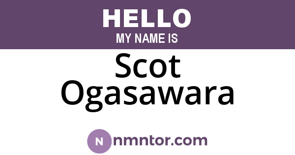 Scot Ogasawara